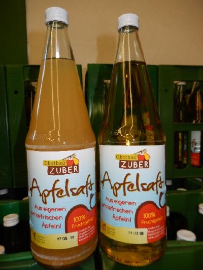 Apfelsaft klar und naturtrüb